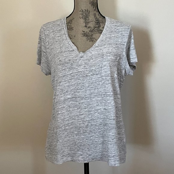 * SOLD *  linen T-shirt with pocket - Picture 2 of 12
